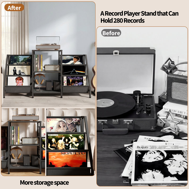 George Oliver 3-Tier AV Media Stand & Reviews | Wayfair